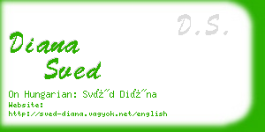 diana sved business card